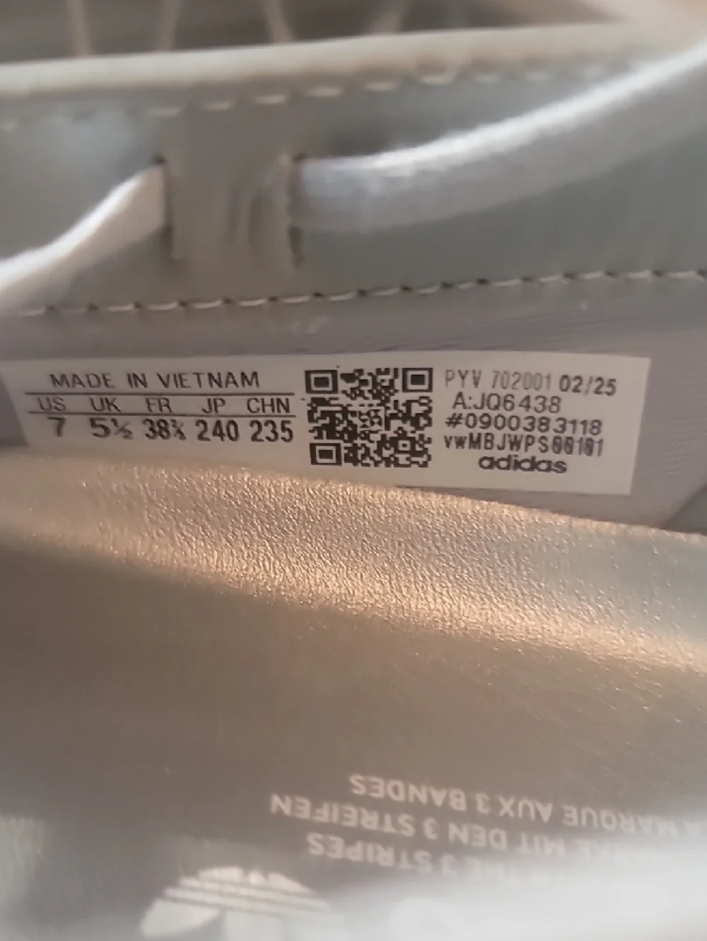 adidas Women's White and Gray Slip-On Ballet Flats - Picture 3 of 10